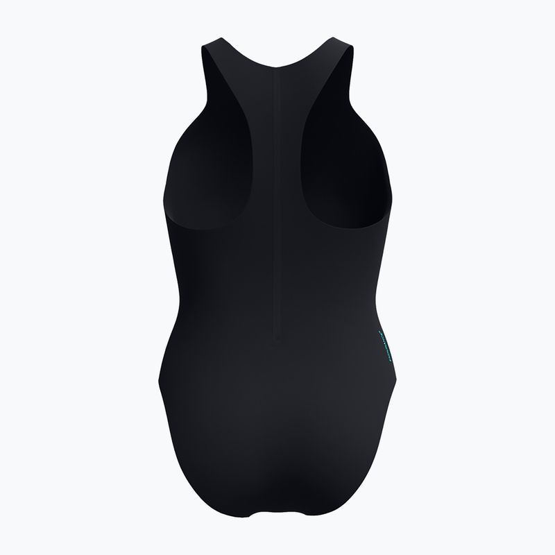 Купальник суцільний жіночий Speedo Racer Zip with Built in Swim Bra anthracite anthracite 2