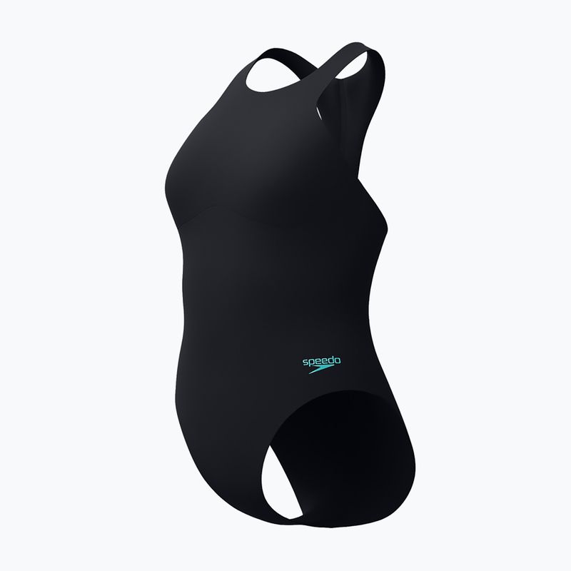 Купальник суцільний жіночий Speedo Racer Zip with Built in Swim Bra anthracite anthracite 3