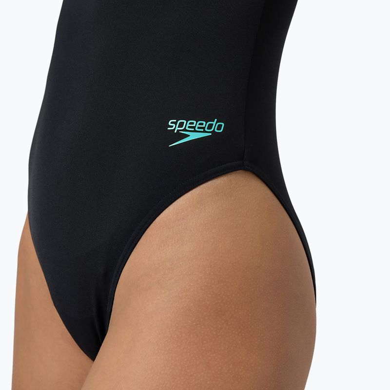 Купальник суцільний жіночий Speedo Racer Zip with Built in Swim Bra anthracite anthracite 10