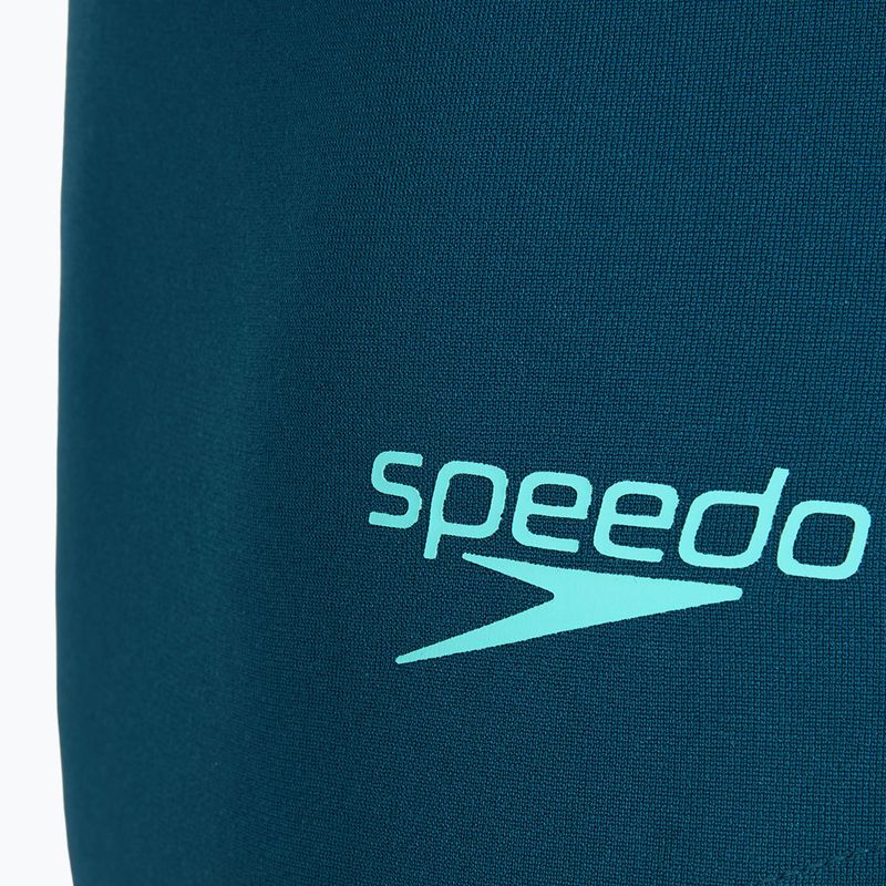 Купальник суцільний жіночий Speedo Racer Zip with Built in Swim Bra dark teal 3