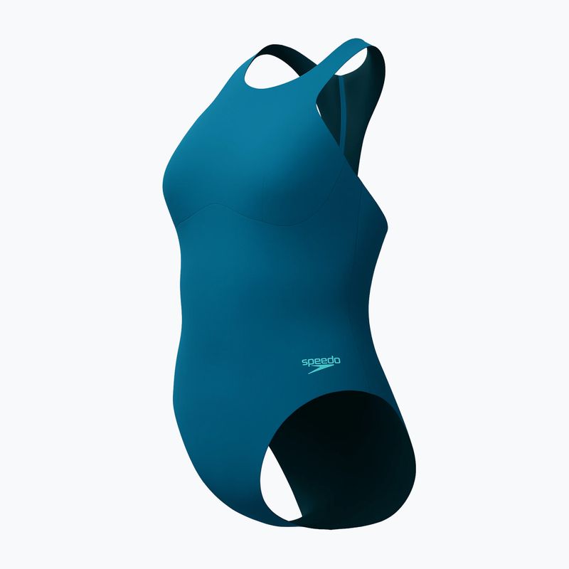 Купальник суцільний жіночий Speedo Racer Zip with Built in Swim Bra dark teal 8