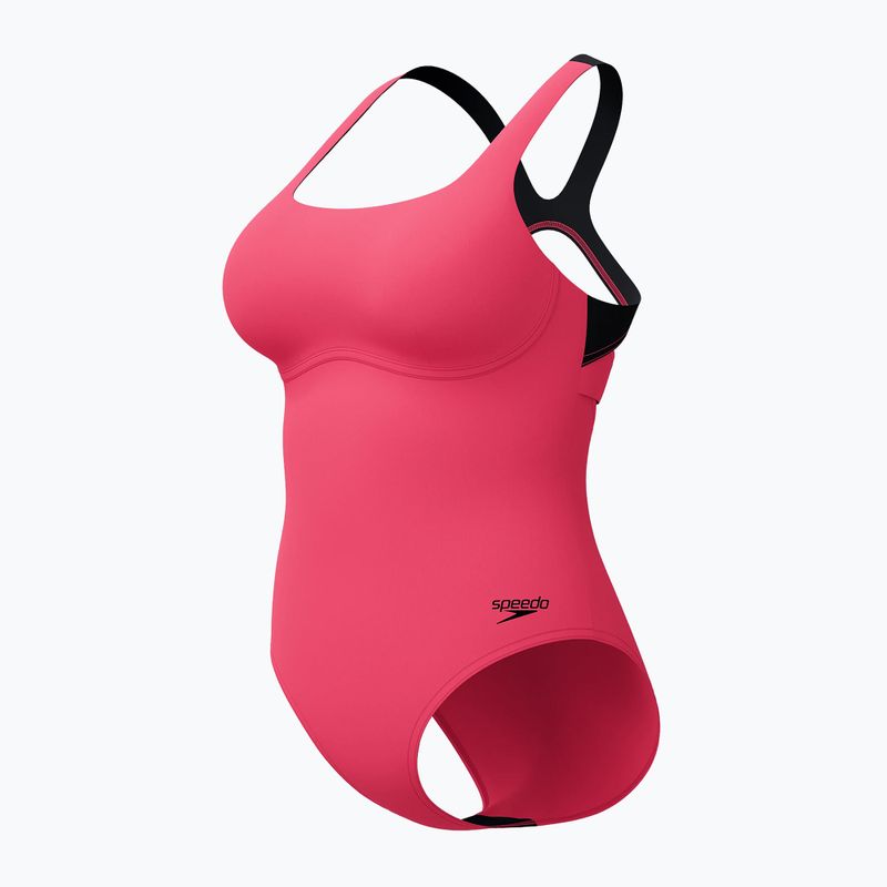 Купальник суцільний жіночий Speedo Flex Band with Swim Bra raspbery fill/vermilion/punch 9