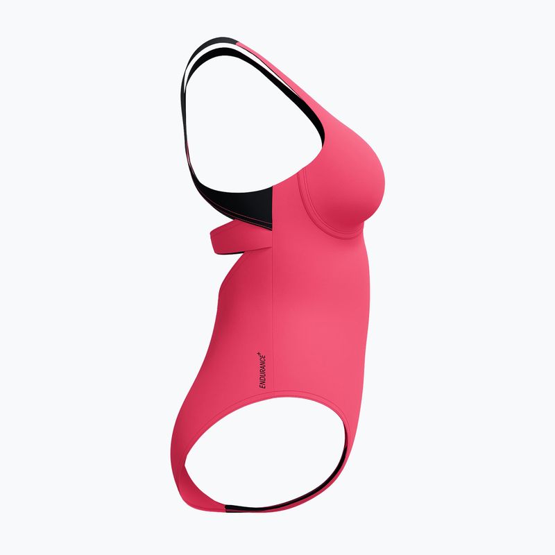 Купальник суцільний жіночий Speedo Flex Band with Swim Bra raspbery fill/vermilion/punch 10
