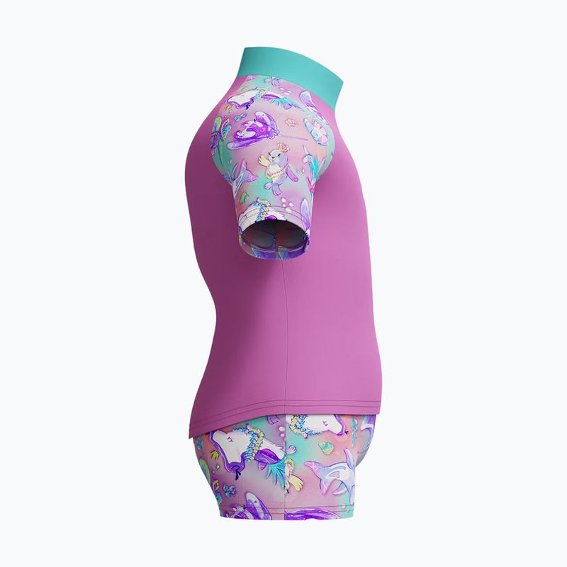 Дитячий купальник роздільний Speedo Digital Rash Top Set neon violet 5