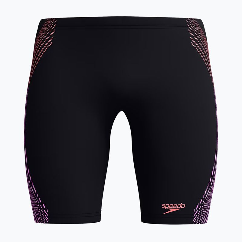 Джамери чоловічі Speedo Duo Logo Print Mid Jammer black/coral sands/neon violet 5