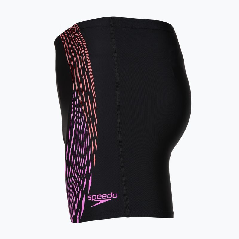 Джамери чоловічі Speedo Duo Logo Print Mid Jammer black/coral sands/neon violet 3