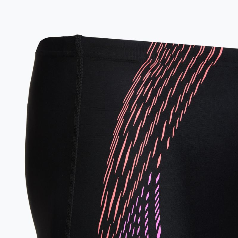 Джамери чоловічі Speedo Duo Logo Print Mid Jammer black/coral sands/neon violet 4