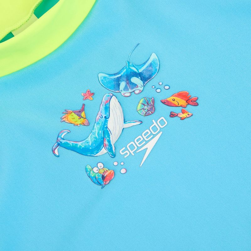 Чоловічий двокомпонентний купальний костюм Speedo Learn To Swim Digital Rash Top Set turkish sea 5