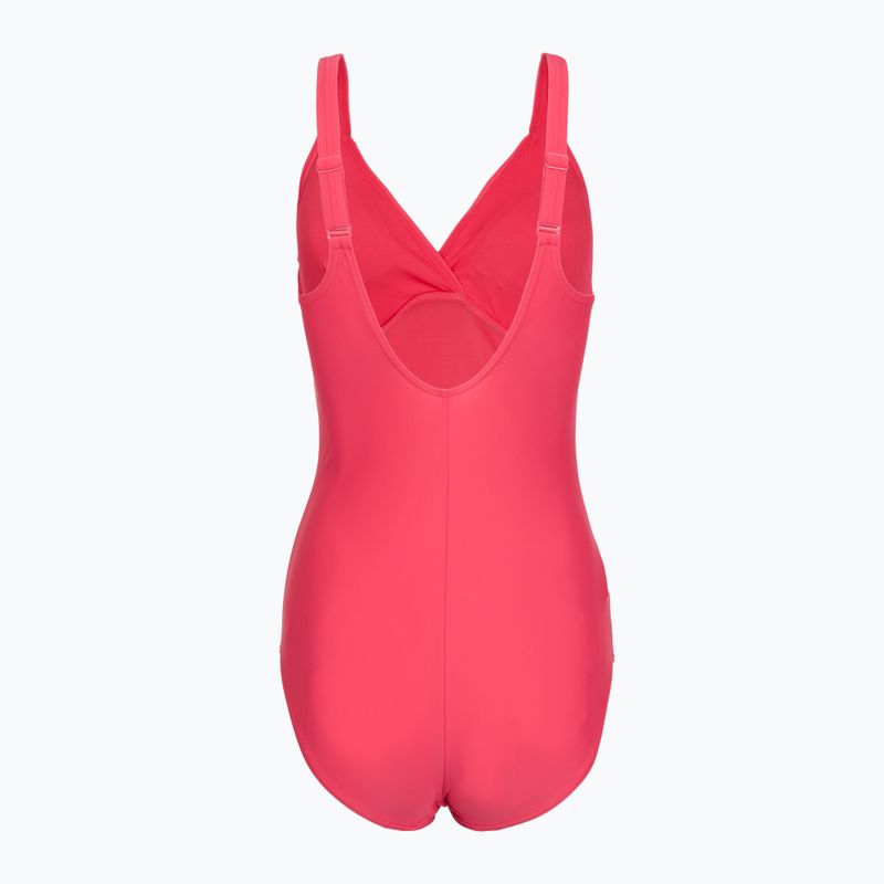 Купальник суцільний жіночий Speedo Shaping Cross Knot raspberry fill/vermilion/punch 2