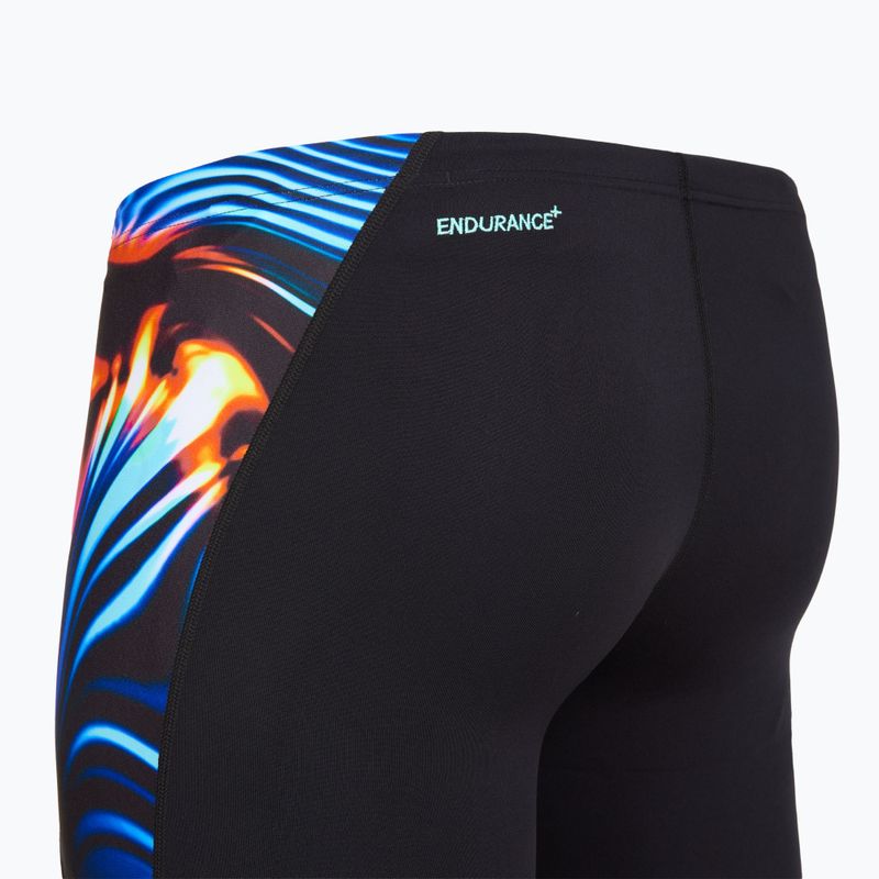 Плавки чоловічі Speedo Placement Digital V-Cut Jammer lava blur/speedo black 4