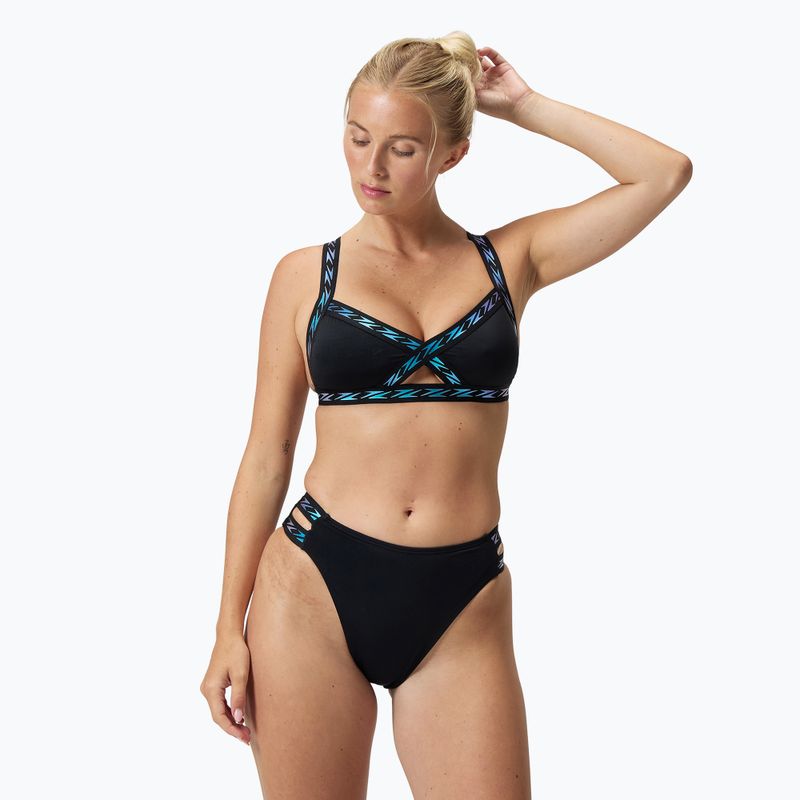 Купальник роздільний жіночий Speedo Solid Logo Elastic High Waist Bottom speedo black 6