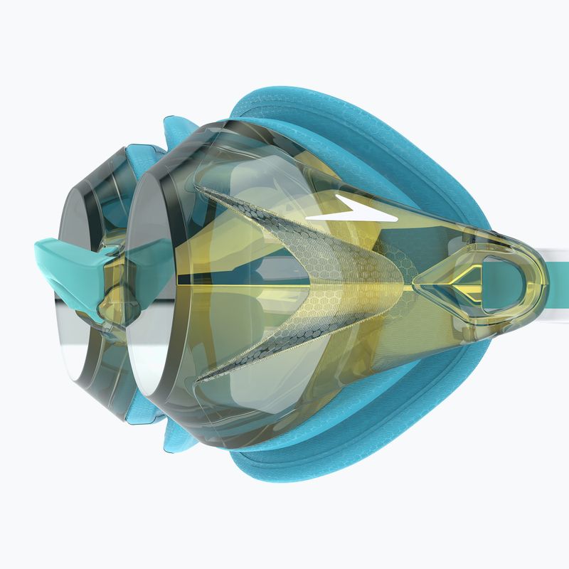 Окуляри для плавання жіночі Speedo Vanquisher 3.0 Mirrored bachelor button/celeste/gold mirror 3