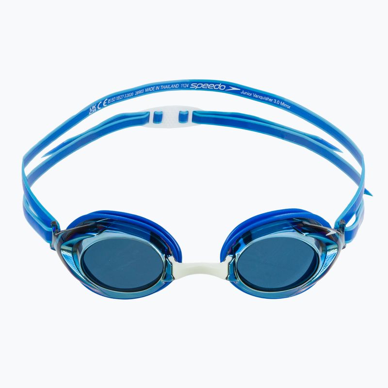 Окуляри для плавання дитячі Speedo Vanquisher 3.0 Mirror cobalt pop / cobalt / gold mirror 2