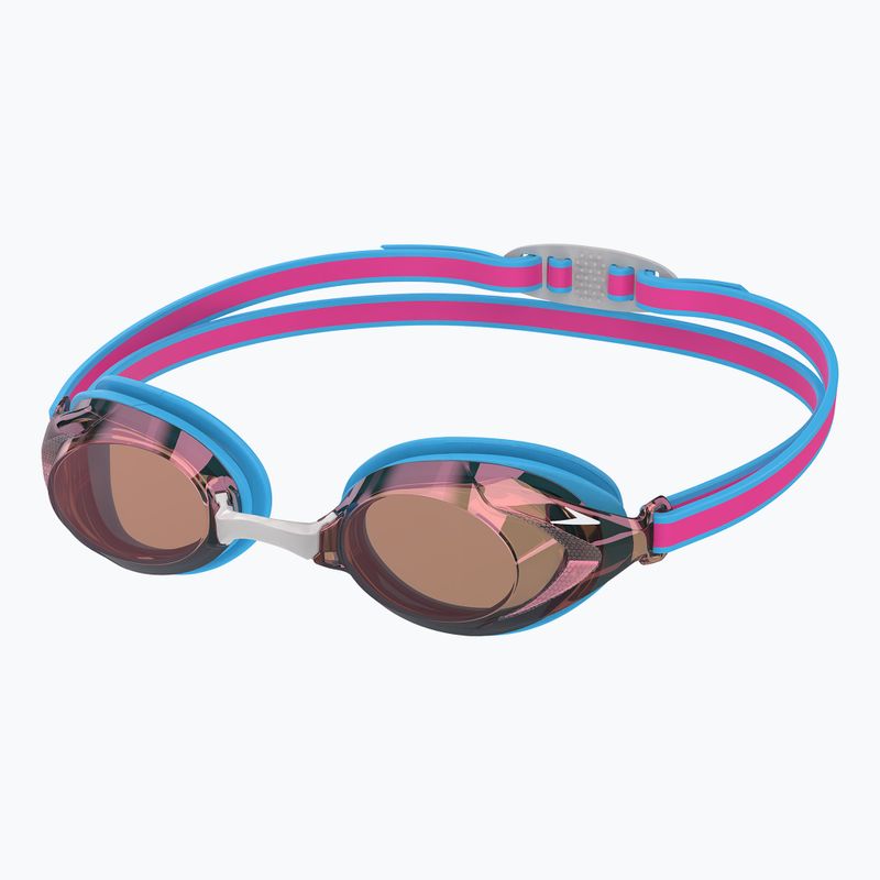 Окуляри для плавання дитячі Speedo Vanquisher 3.0 Mirror picton blue/vermillion/gold mirror