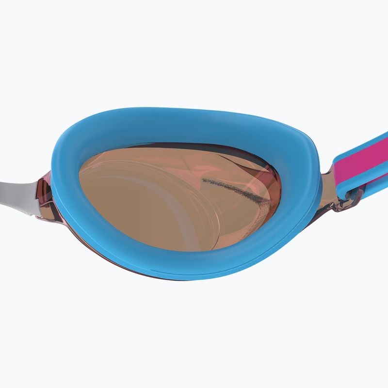 Окуляри для плавання дитячі Speedo Vanquisher 3.0 Mirror picton blue/vermillion/gold mirror 5