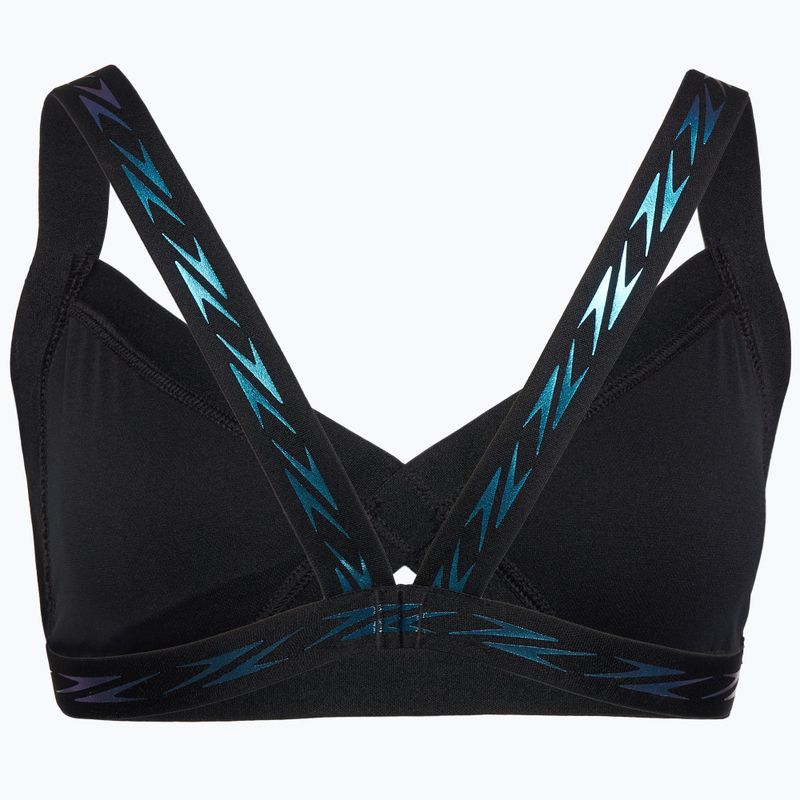 Верхня частина купальника Speedo Solid Logo Elastic Cross Front Top anthracite 2