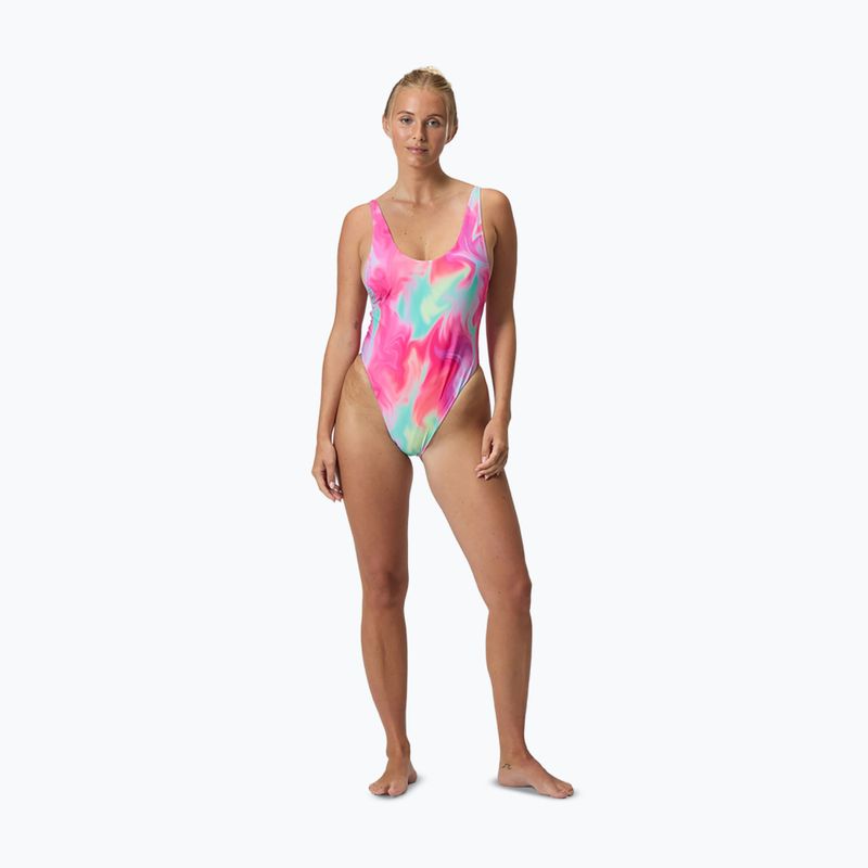 Купальник суцільний жіночий Speedo Flu3nte Printed Convertible coral sands 6