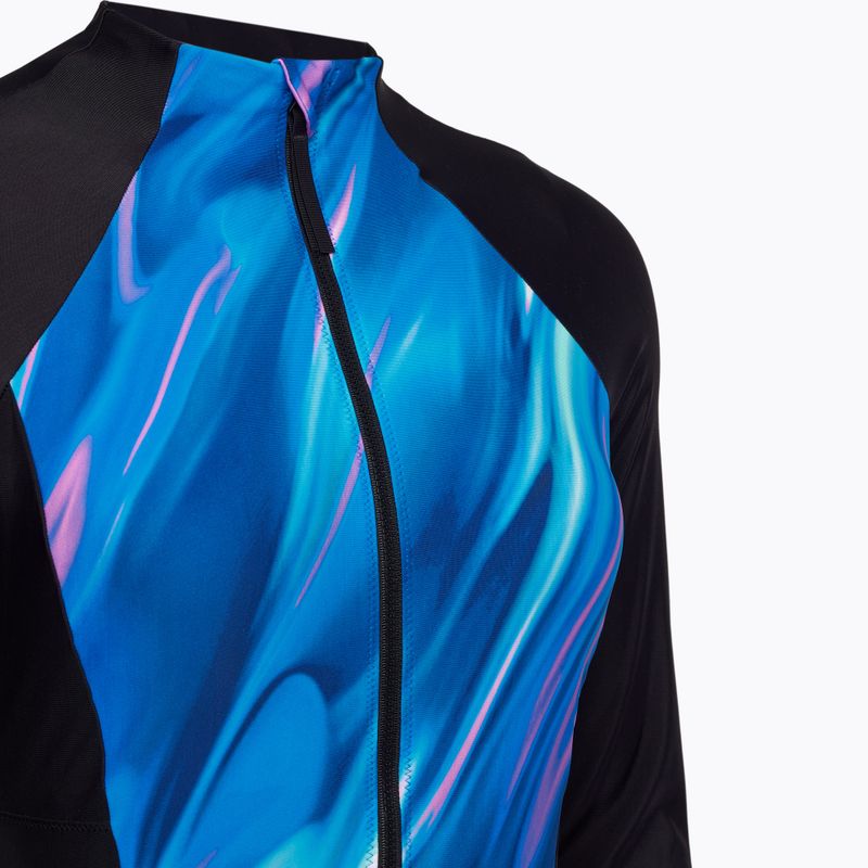 Купальник суцільний жіночий Speedo Printed LS Zip One Piece rapture glow/dark teal 3