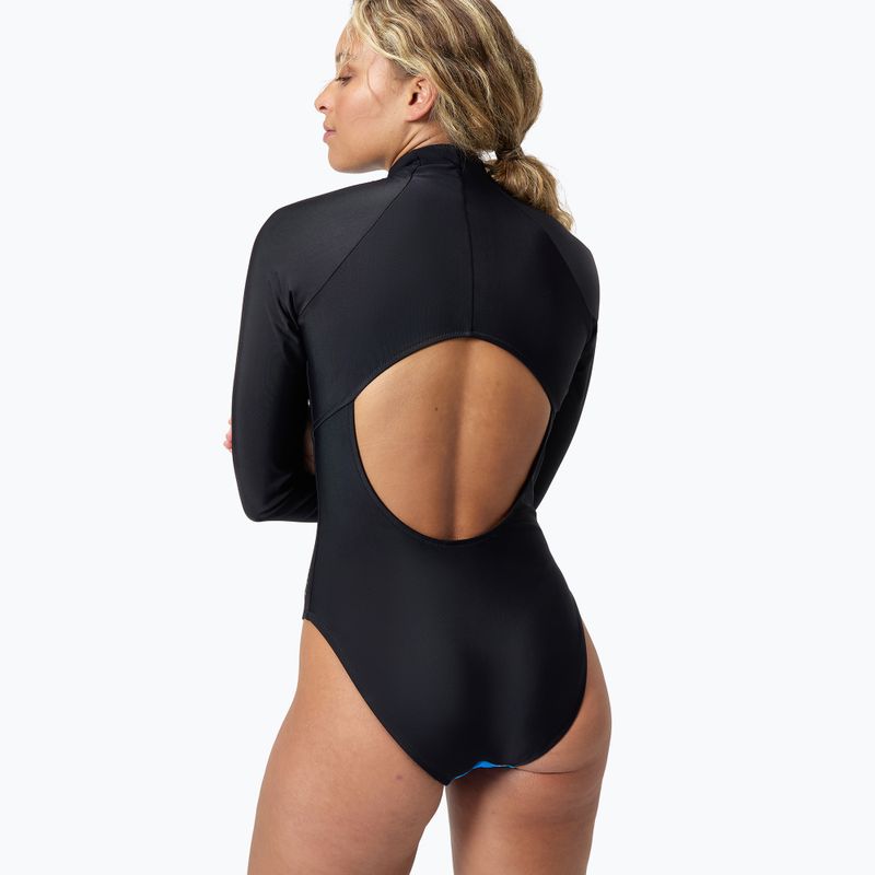 Купальник суцільний жіночий Speedo Printed LS Zip One Piece rapture glow/dark teal 5