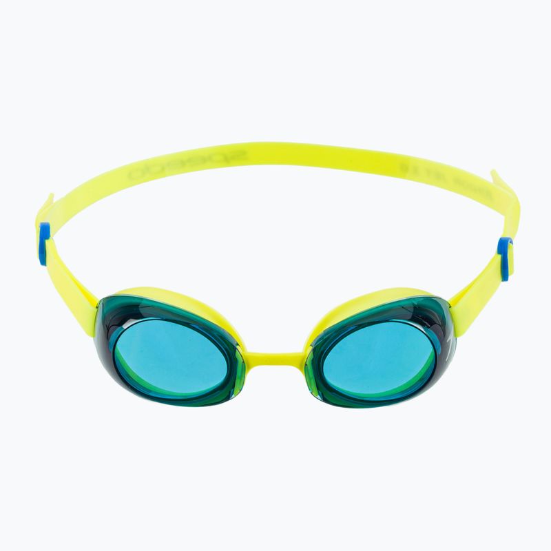 Окуляри для плавання дитячі Speedo Jet 2.0 empire yellow / neon blue 2
