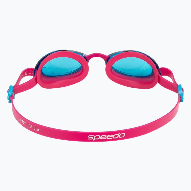Окуляри для плавання дитячі Speedo Kids Jet 2.0 electric pink/azure blue 4