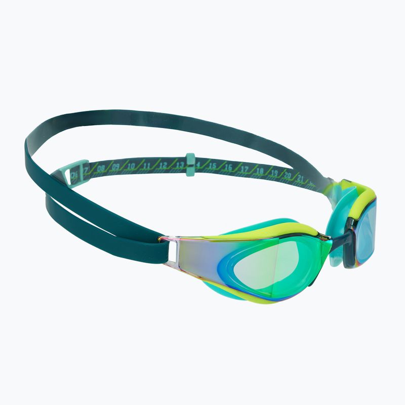 Окуляри для плавання Speedo Fastskin Hyper Elite Mirror hyper yellow/steel/emerald mirror