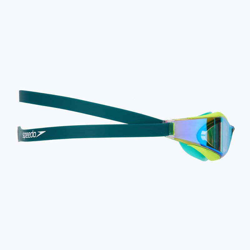 Окуляри для плавання Speedo Fastskin Hyper Elite Mirror hyper yellow/steel/emerald mirror 3