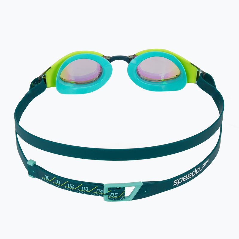 Окуляри для плавання Speedo Fastskin Hyper Elite Mirror hyper yellow/steel/emerald mirror 4