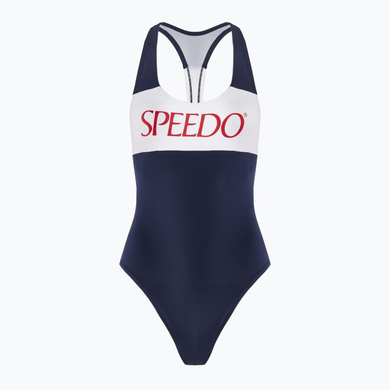 Купальник суцільний жіночий Speedo Colourblock Racerback peacoat