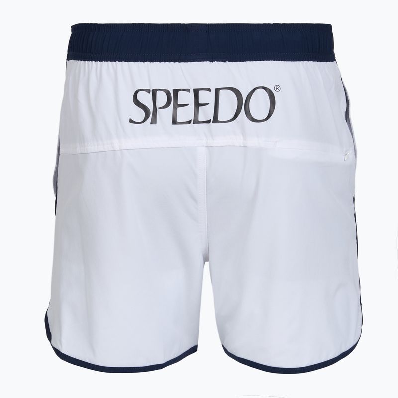 Чоловічі плавальні шорти Speedo Jetstream Retro Logo Volley 16" білі 2