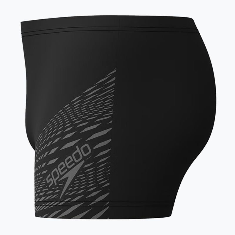 Плавки-боксерки чоловічі Speedo Medley Logo Aquashort black/usa charcoal 4