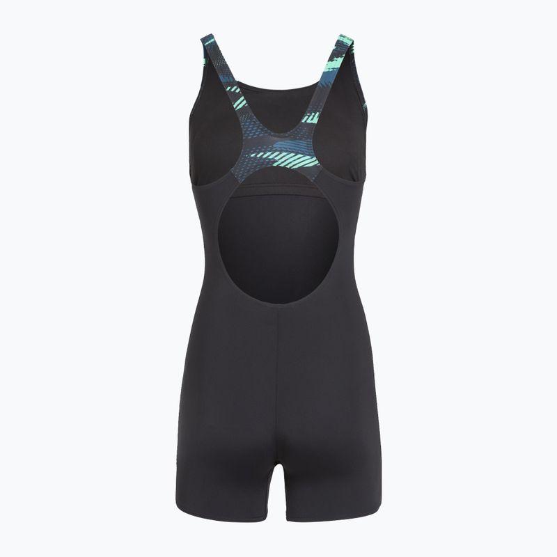 Купальник суцільний жіночий Speedo HyperBoom Splice Legsuit dark teal 2