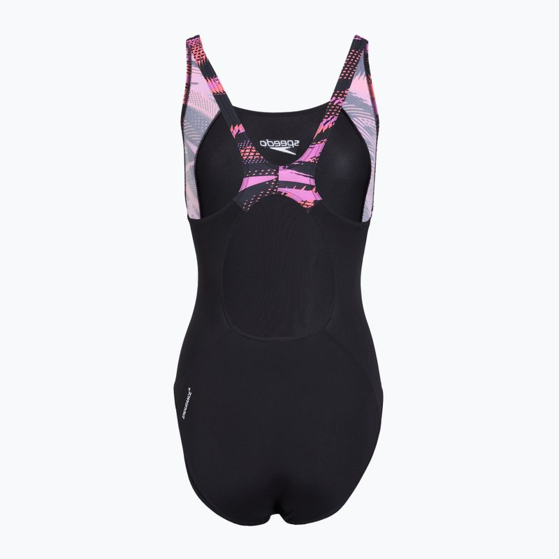 Купальник суцільний жіночий Speedo HyperBoom Splice Muscleback neon violet 2