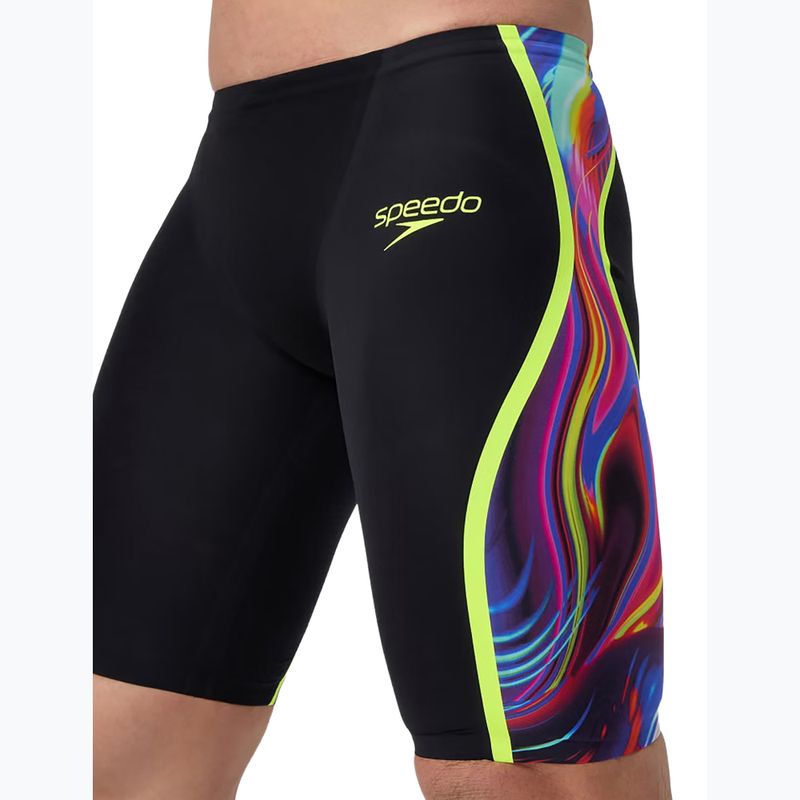 Джамери чоловічі Speedo Fastskin LZR Intent 2.0 Jammer black/molten blur/hyper yellow 5