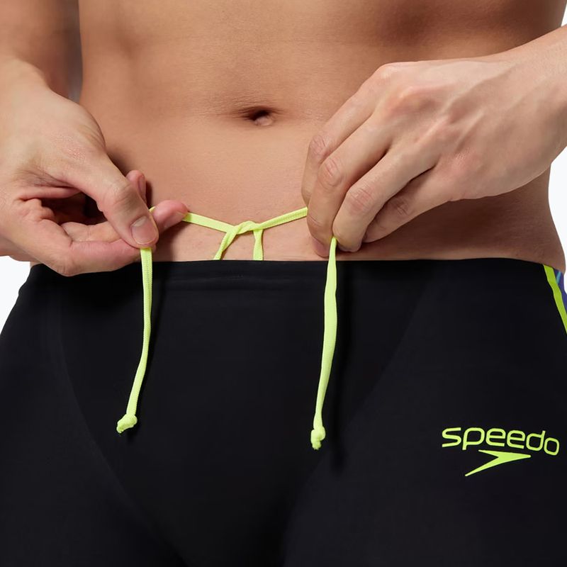 Джамери чоловічі Speedo Fastskin LZR Intent 2.0 Jammer black/molten blur/hyper yellow 6