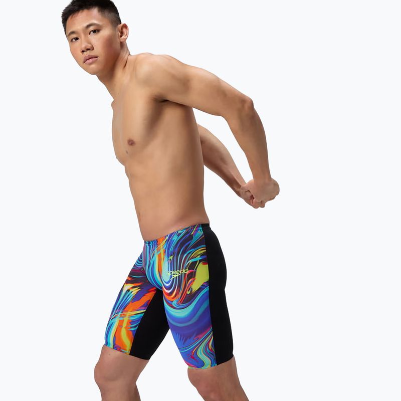 Плавки чоловічі Speedo Fastskin LZR Pure Valor 2.0 Jammer molten black/molten blur 4