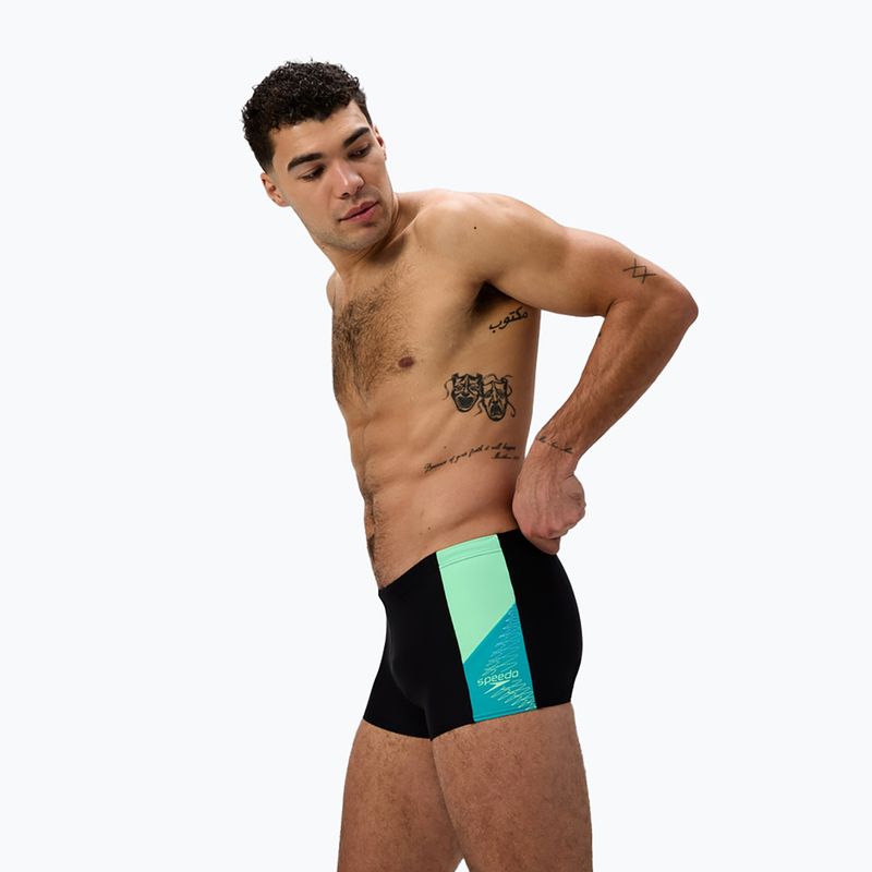 Плавки чоловічі Speedo Dive Aquashort black/turquoise gem 4