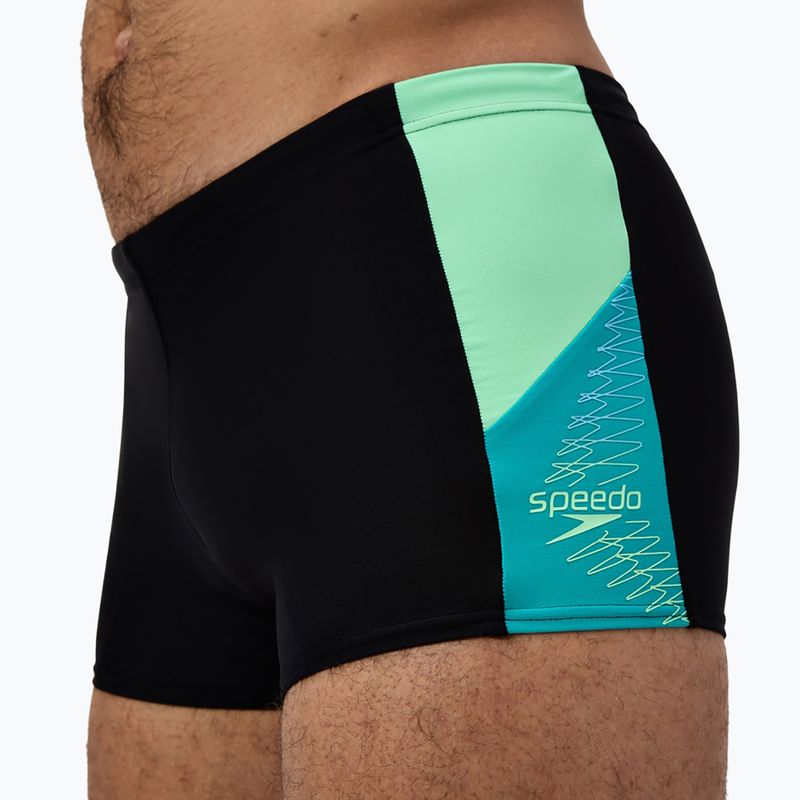 Плавки чоловічі Speedo Dive Aquashort black/turquoise gem 6