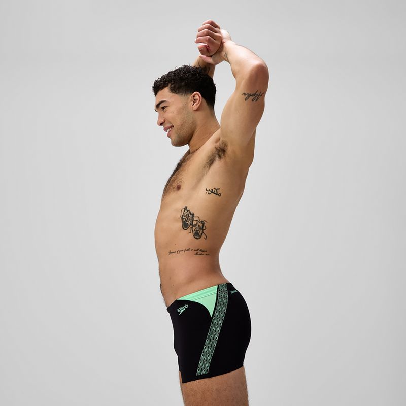 Плавки чоловічі Speedo Hyper Boom Splice black/alfalfa green 4
