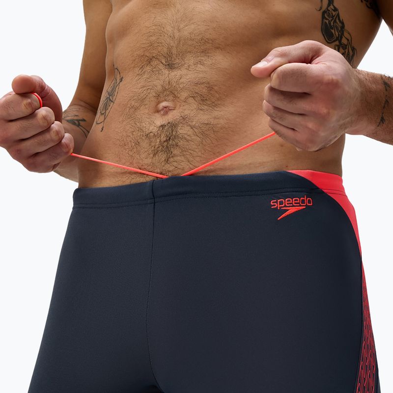 Плавки чоловічі Speedo Hyper Boom Splice grey lead/neon coral 6
