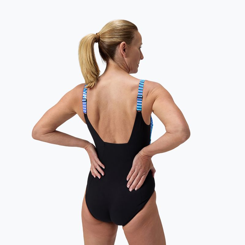 Купальник суцільний жіночі Speedo Shaping Contour Eclipse Printed indigo glow 3