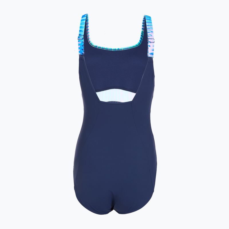 Купальник суцільний жіночий Speedo Shaping Contour Eclipse Printed turquoise gem 2