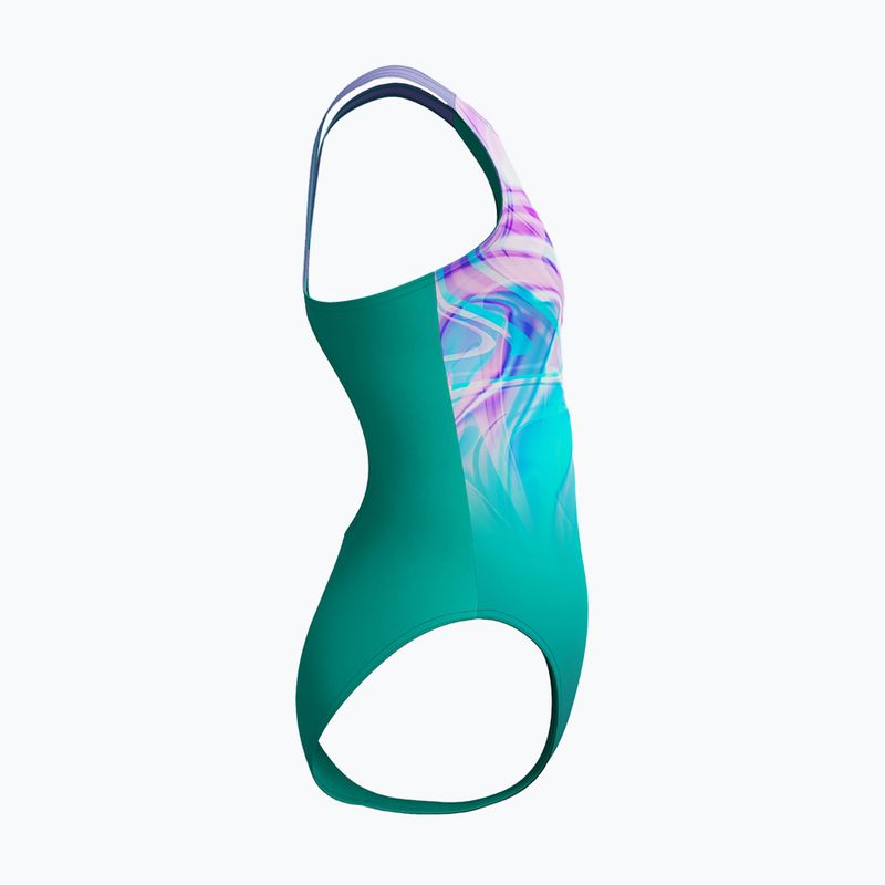 Купальник суцільний дитячий Speedo Printed Pulseback turquoise gem 4
