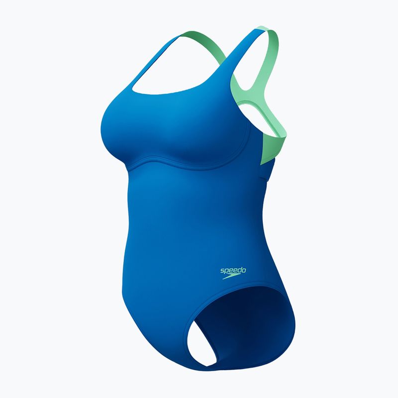 Купальник суцільний жіночий Speedo Flex Band with Swim Bra lagoon blue 3