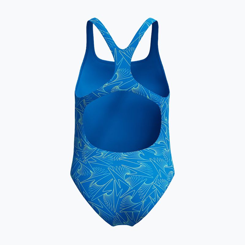 Купальник суцільний дитячий Speedo HyperBoom Allover Medalist lagoon blue/celeste 2