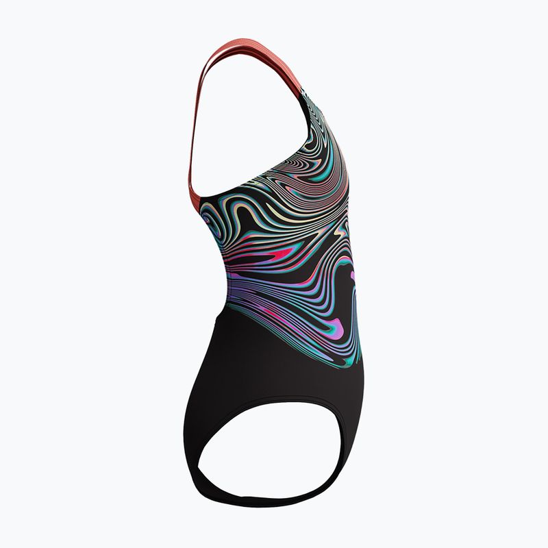 Купальник суцільний дитячий Speedo Digital Placement Powerback neon coral 4