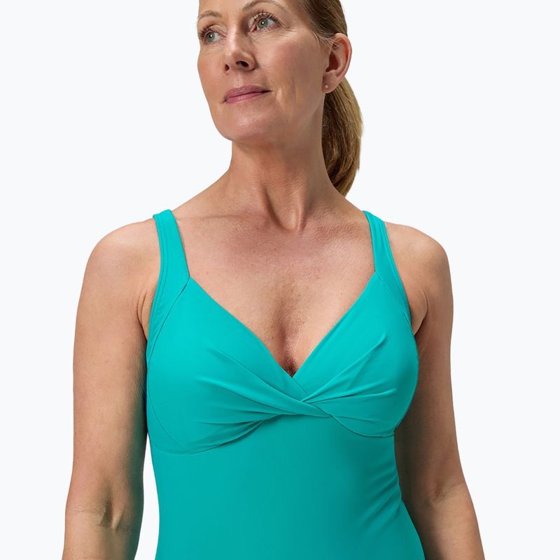 Купальник суцільний жіночий Speedo Shaping Cross Knot turquoise gem 5