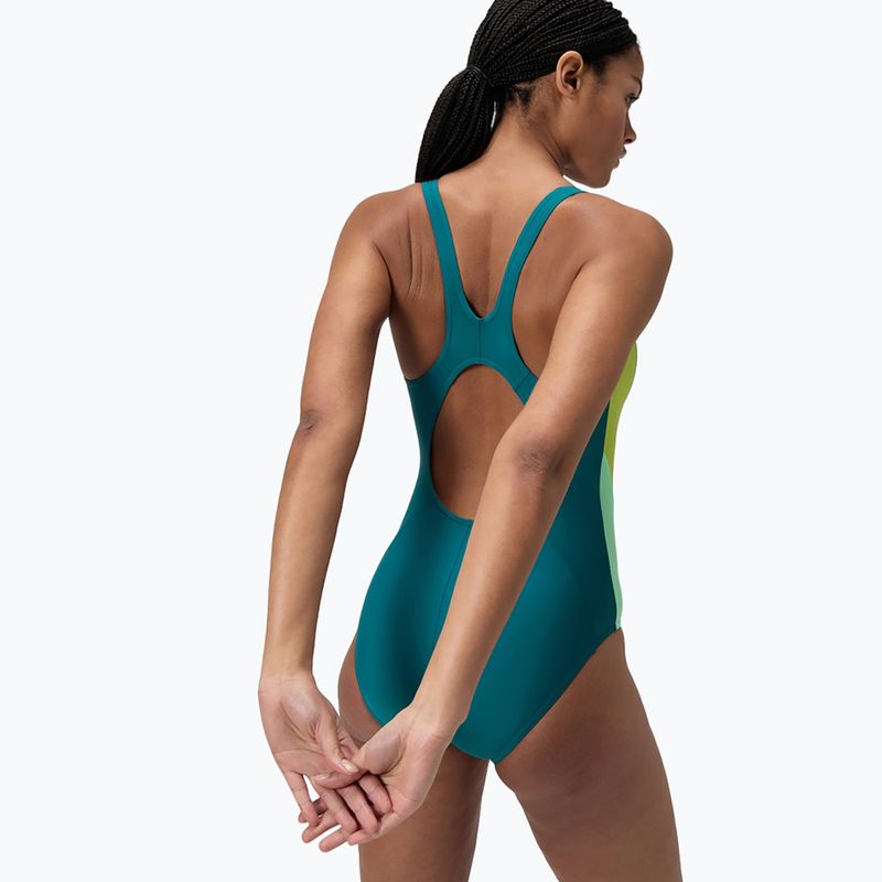 Купальник суцільний жіночі Speedo Colourblock 2.0 deep emerald 3