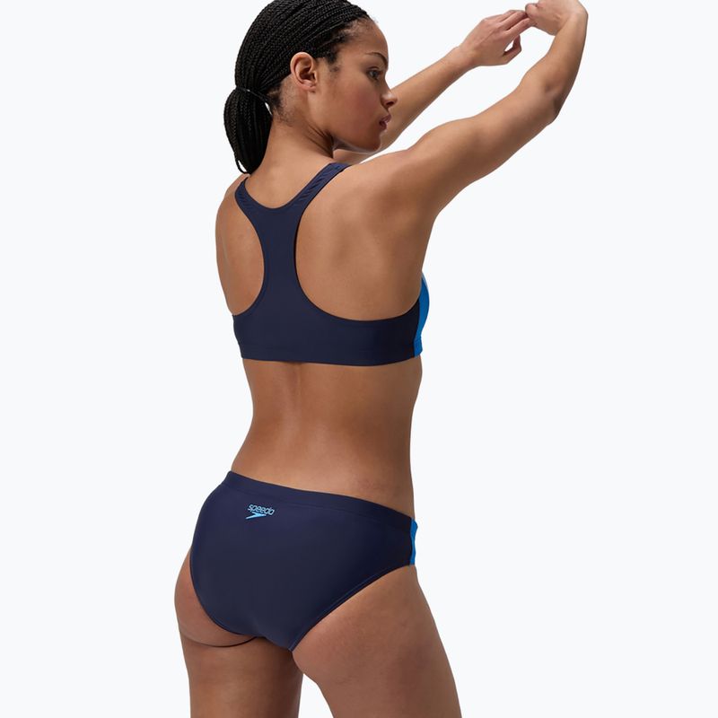Жіночий купальник з двох частин Speedo Colourblock Splice 2.0 lagoon blue/celeste 4