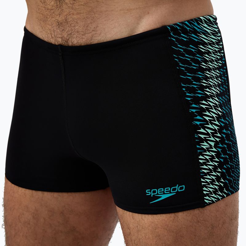 Плавки чоловічі Speedo Endurance+ Tech Panel Aquashort black/turquoise gem 5